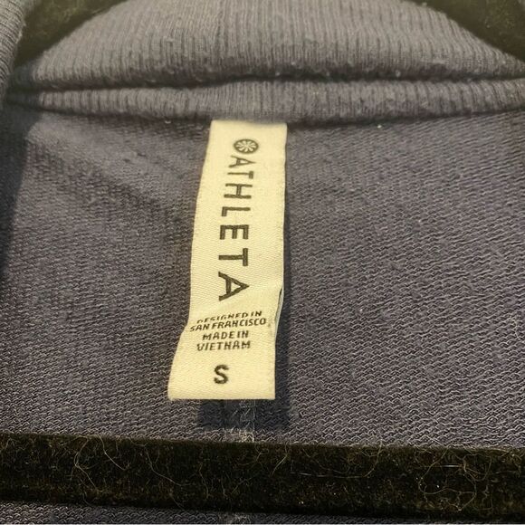 Athleta size Small Modal Spandex blend Stretch Comfy Open Front Navy Cardigan - Picture 2 of 8